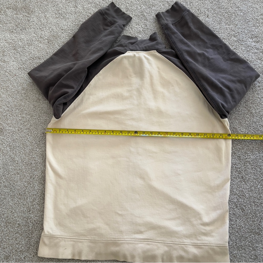 Vintage y2k GAP Logo Zip Up Turtleneck or Spread Collar Cream & Gray size XL - Picture 8 of 8